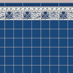 Blue Oreton Tile Wallpaper