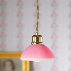 Pink Dome Ceiling Light