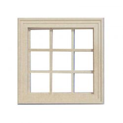 Small Wooden Window 9 Pane