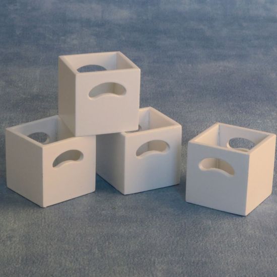 White Storage Boxes x4