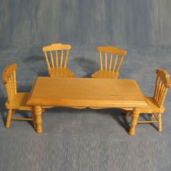 Pine Kitchen Table & 4 Chairs