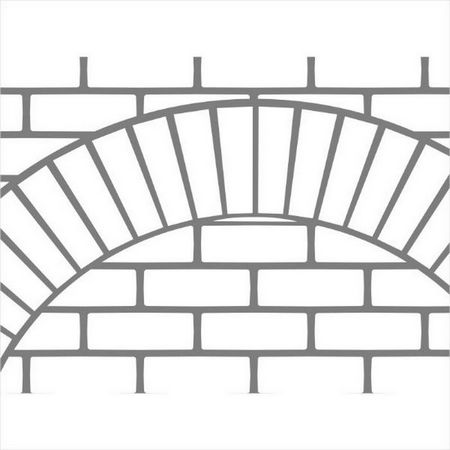 Brick Arch Stencil