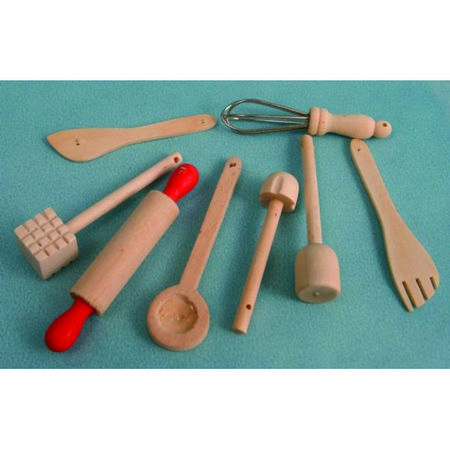 Wooden Kitchen Accessories - 1:12 scale
