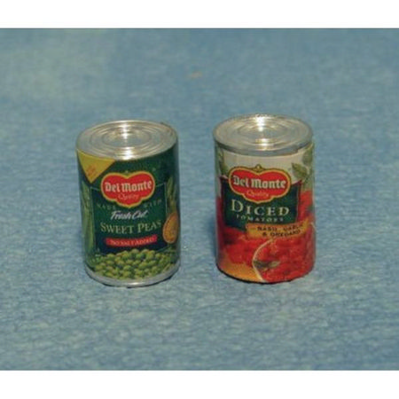 2 Miniature food Tins