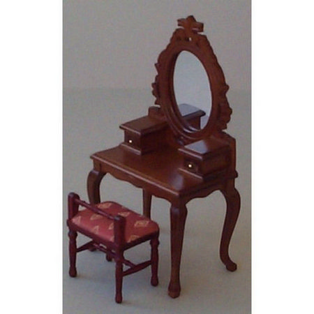 Dolls House Dressing Table with Stool