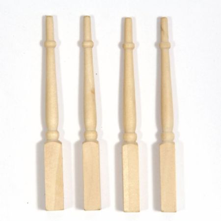 Spindles / Table Legs for 1:12 Scale Dolls House x4