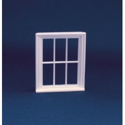 Victorian 6 Pane Window Frame (Plastic) 1:24 scale