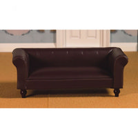Classic Leather Sofa for Dolls House
