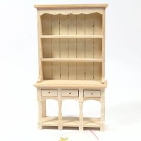Three Drawer Dresser - 1:12 Scale - Plain Wood