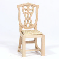 Dolls House Dining Chair - Plain Wood
