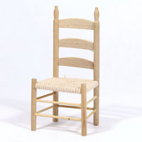 Rush Seat Chair - Plain Wood