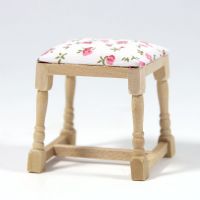 Dressing Table Stool - Plain Wood