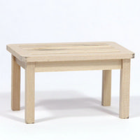 12th Scale Garden Table - Plain Wood