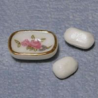 Soap Dish with Pink Design
