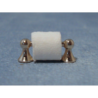 Silver Toilet Roll Holder - 12th Scale