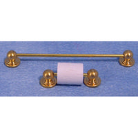 12th Scale Towel Rail and Toilet Roll Holder