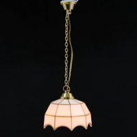 Hanging Tiffany Style Light - White Shade (LT5004)