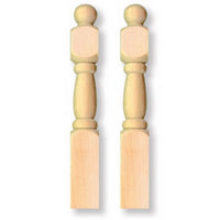 Staircase Newel Posts x2 for 1:12 Scale Dolls House