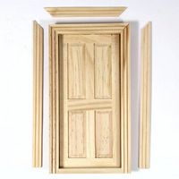 Wooden Cottage Interior Door (Small) - 4 Panel