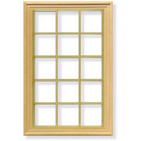 15 Pane Window Frame for 1:12 Scale Dolls House