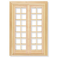 French Doors / Windows for 1:12 Scale Dolls House