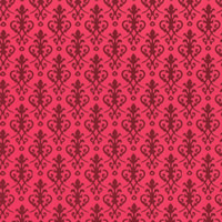 Victorian Dolls House Wallpaper - Red on Red