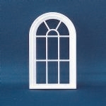 Victorian 10 Pane Arched Top Window (Plastic) 1:24 scale