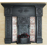 Dolls House Fireplace with Glowing Fire