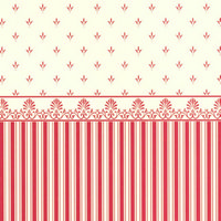 Grosvenor Red / Cream Dolls House Wallpaper