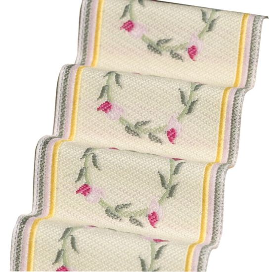 Dolls House Stair Carpet - Pink Rose