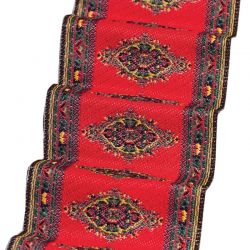 Dolls House Stair Carpet - Red Motif