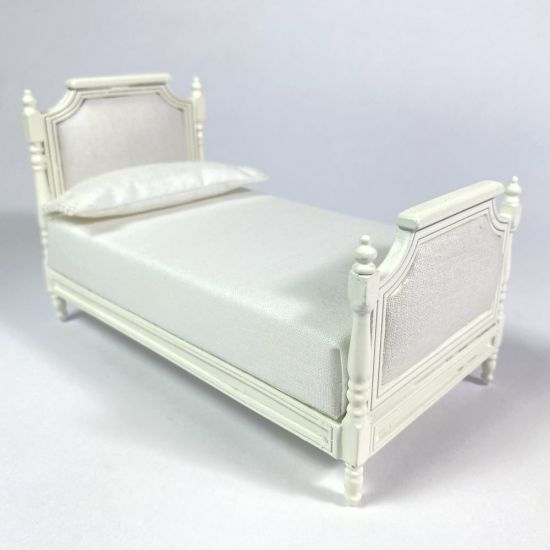 Cream Upholstered Single Bed