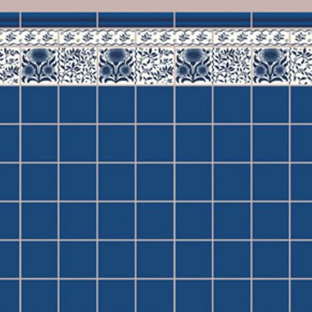 Blue Oreton Tile Wallpaper