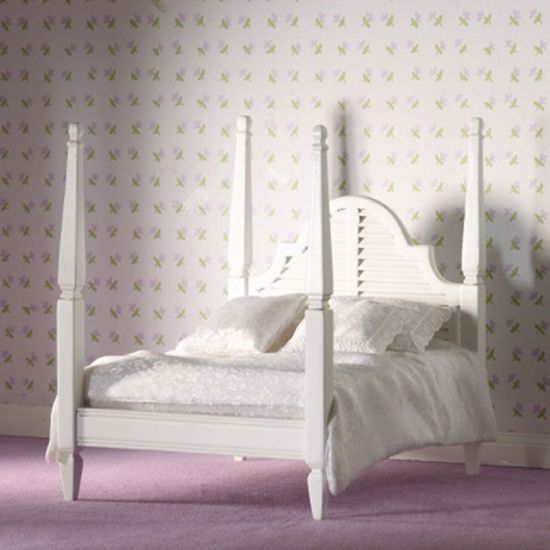 White Four Poster Double Bed