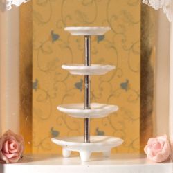 White 4-Tier Cake Stand