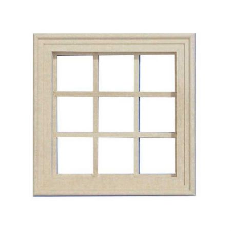 Small Wooden Window 9 Pane (7104) | Bromley Craft