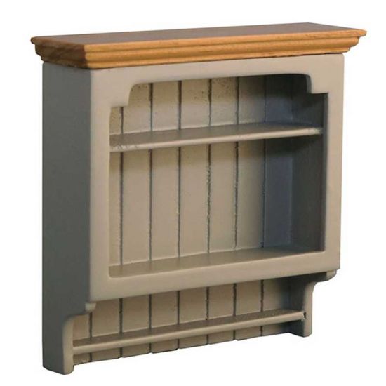 Shaker Style Wall Shelves - Grey / Pine