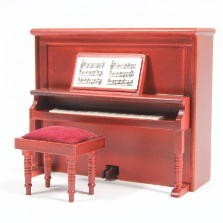 Victorian Upright Piano & Stool (2114) | Bromley Craft