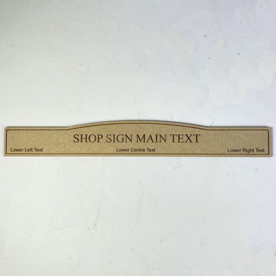 Engraved Dolls House Shop Sign #2