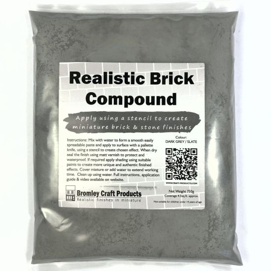 Realistic Brick Compound - Dark Grey / Slate