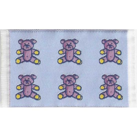 Dolls House Rug - Nursery Teds - Blue - Mini