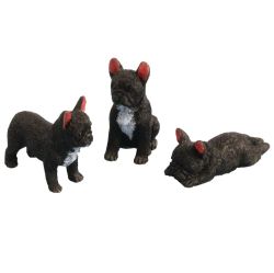 French Bulldog Figures pk3