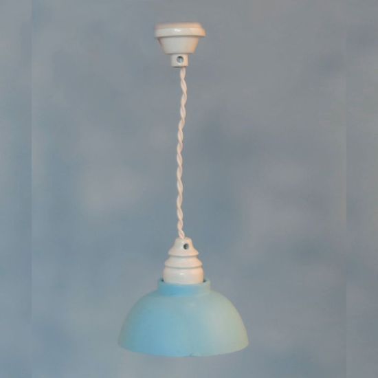 Blue Shade Ceiling Light