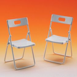 Folding White Chair pk 2