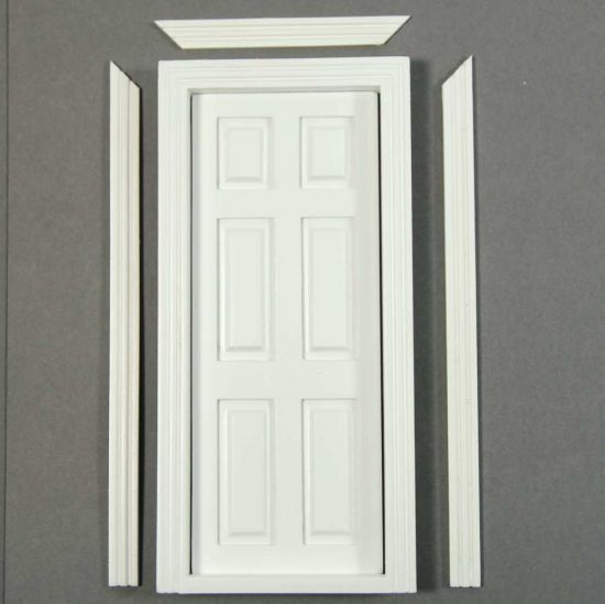 Interior Dolls House Door (White Painted)