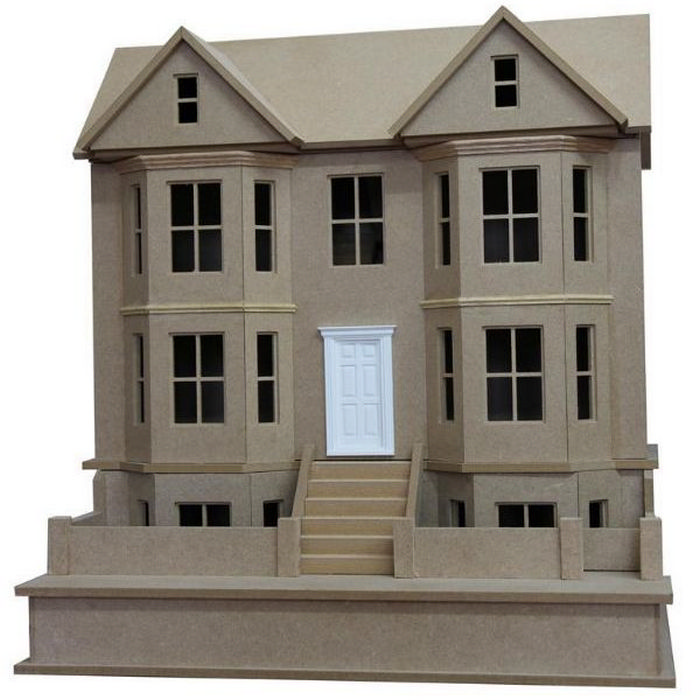 Bay View House Double- Unpainted Kit (1 