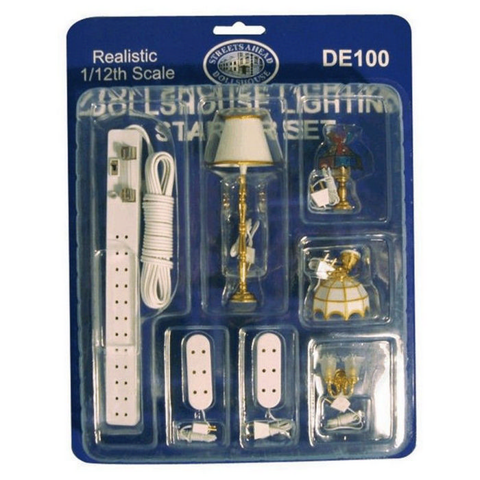 dolls house lighting battery pack socket connector kit