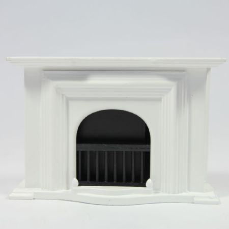 Large White Georgian Fireplace