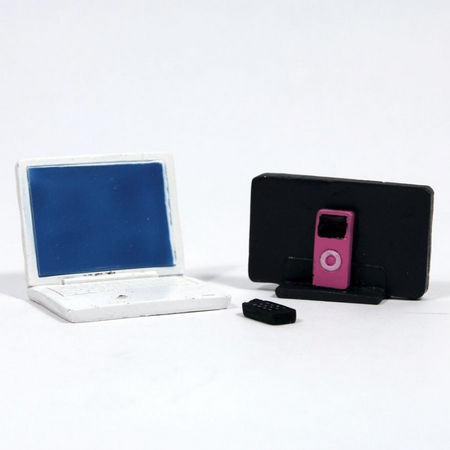 Dolls House Laptop, MP3 & Mobile Phone