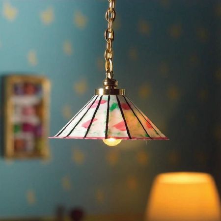 Pink & Green Hanging Light